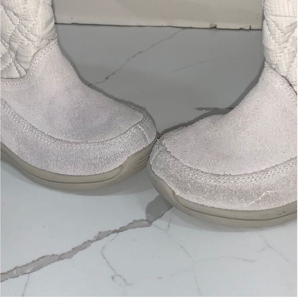 Timberland | Leather Faux Fur Girls White GV Cream Toddler Boots Size 7 - Picture 8 of 9